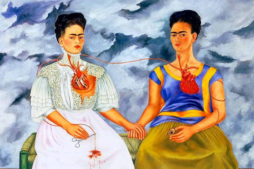 Pintura "Las dos Fridas" de Frida Kahlo